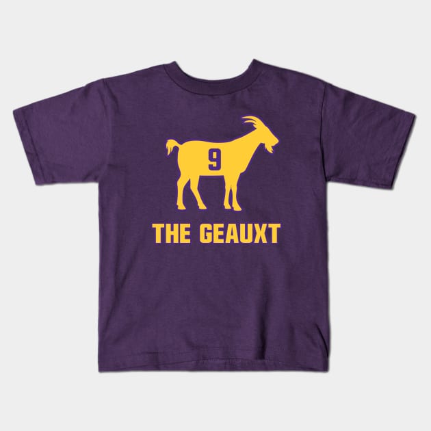 The Geauxt - Purple Kids T-Shirt by KFig21